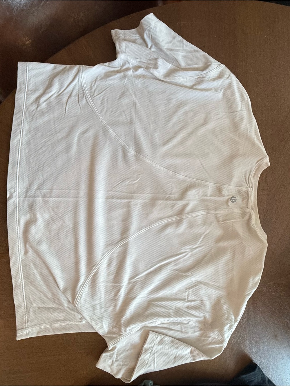 Ladies White Performance Short-Sleeve Shirt